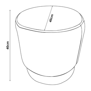 Sitzhocker Larvik 40x40 cm Samt [en.casa]
