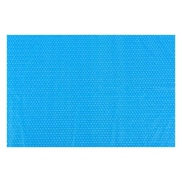 Solar Poolabdeckung Ferrarno Blau eckig [en.casa]