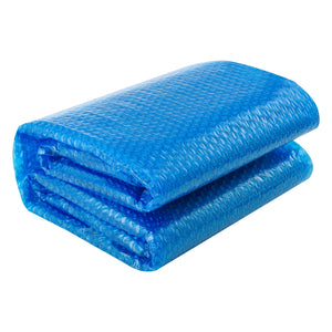Solar Poolabdeckung Ferrarno Blau eckig [en.casa]