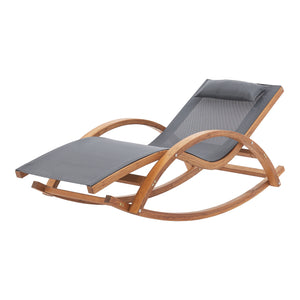 Schaukelliege Iasmos 167x71x73cm Dunkelgrau [en.casa]