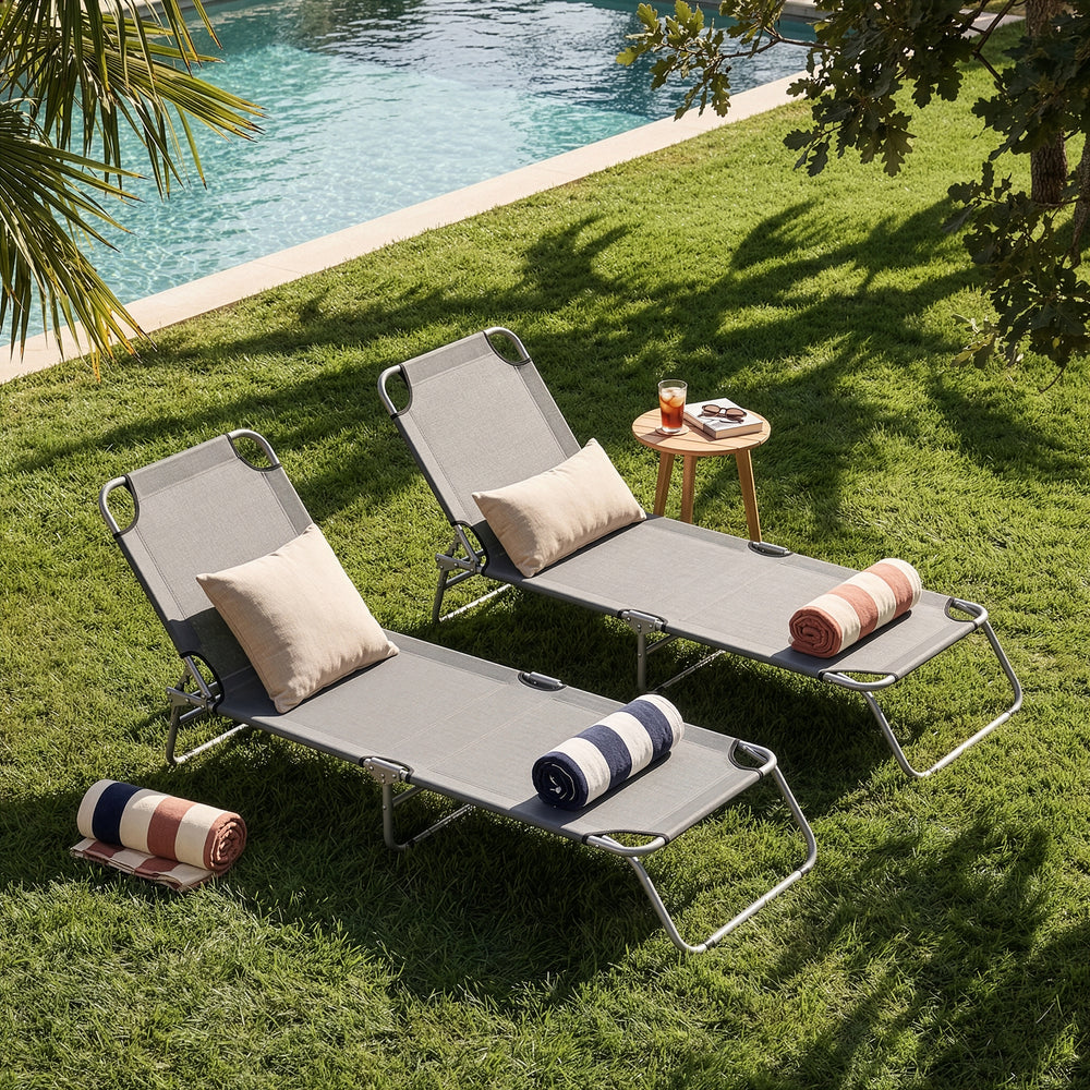 Sonnenliege Carcao 2er Set [casa.pro] - premiumXL