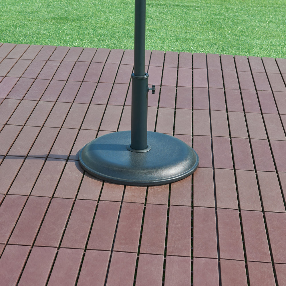 Sonnenschirmständer Bionaz Beton Schwarz [casa.pro] - premiumXL