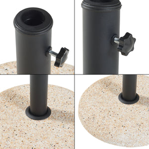 Sonnenschirmständer Bitritto Beton Ø45x6 cm [casa.pro]