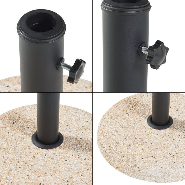 Sonnenschirmständer Bitritto Beton Ø45x6 cm [casa.pro]