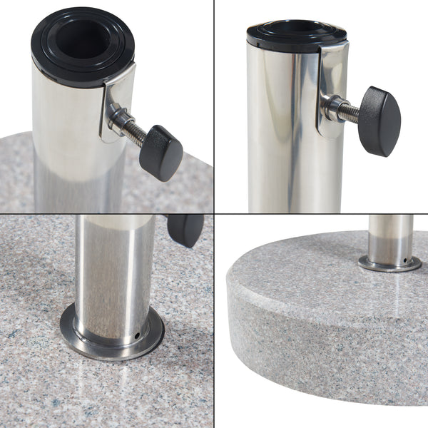 Sonnenschirmständer Bomba Granit [casa.pro]