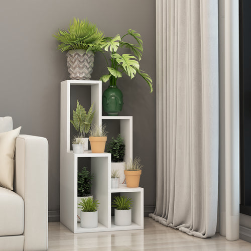 Standregal Ringkøbing im 2er Set Weiß [en.casa]