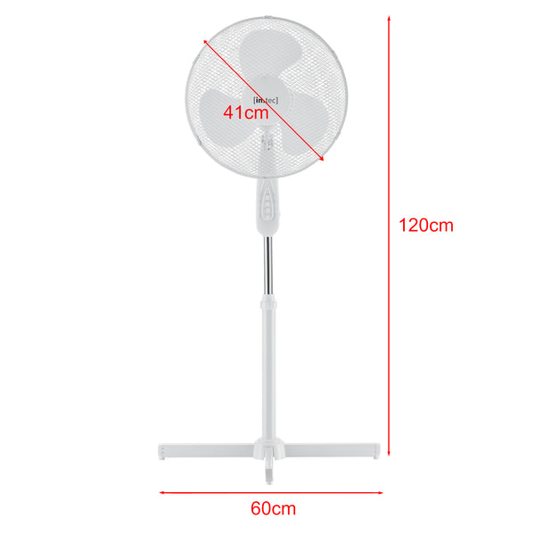 Standventilator Antrim Ø 41 cm mit 3 Stufen in versch. Farben en.casa