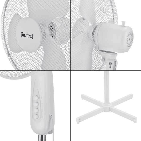 Standventilator Antrim Ø 41 cm mit 3 Stufen in versch. Farben en.casa