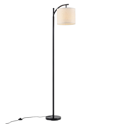 Stehlampe Coventry Schwarz/Beige [lux.pro]