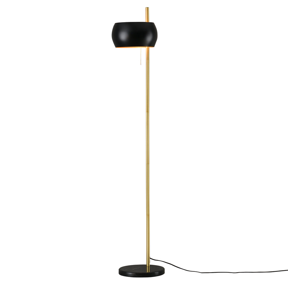 Stehlampe Luton Schwarz/Gold [lux.pro]