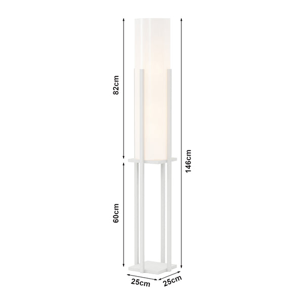 Stehlampe Gisborne mit Ablage [lux.pro]