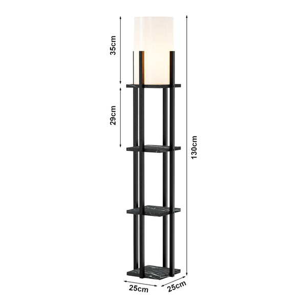 Stehlampe Stourbridge mit Ablagen [lux.pro]