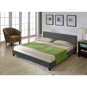 Modernes Stoffbett Bettgestell dunkelgrau CORIUM - premiumXL