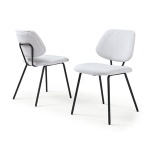 Esszimmerstuhlset Köma Webstoff [en.casa]