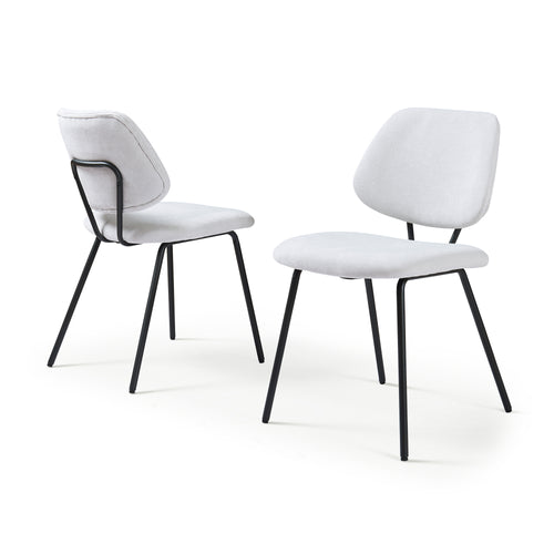 Esszimmerstuhlset Köma Webstoff [en.casa]