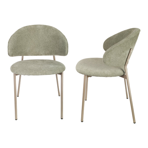 Esszimmerstuhlset Lipis Textil Grün [en.casa]