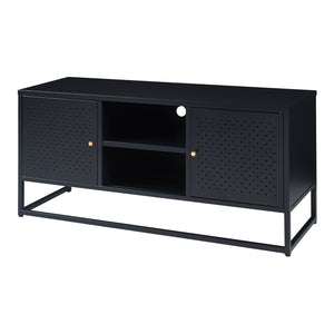 TV Schrank Janakkala Stahl Schwarz [en.casa]
