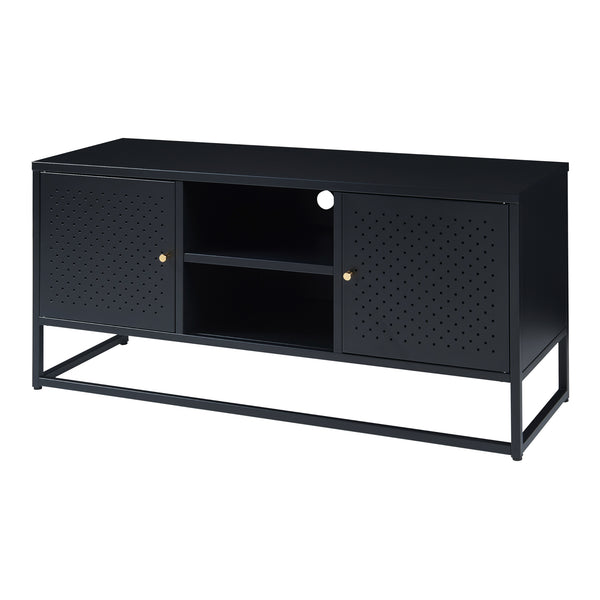 TV Schrank Janakkala Stahl Schwarz [en.casa]