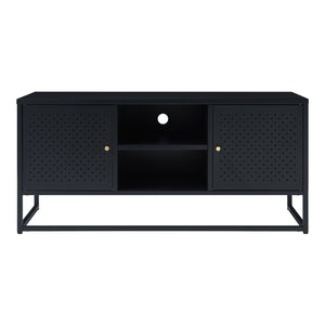 TV Schrank Janakkala Stahl Schwarz [en.casa]