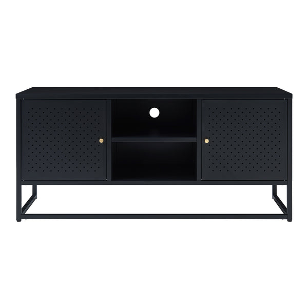 TV Schrank Janakkala Stahl Schwarz [en.casa]