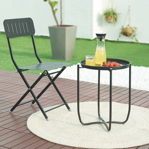 Tabletttisch Sandefjord Stahl [en.casa]