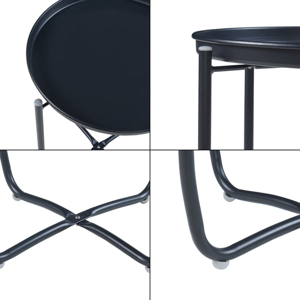 Tabletttisch Sandefjord Stahl [en.casa]
