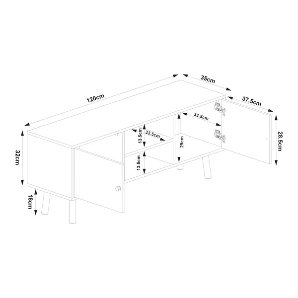 Fernsehschrank Reyljand [en.casa]