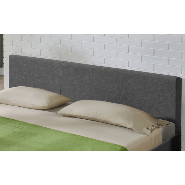 Modernes Stoffbett Bettgestell dunkelgrau CORIUM