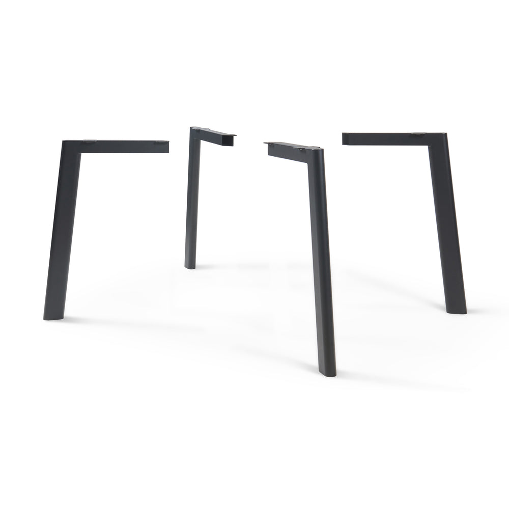 Tischbeine Hostang 4er - Set 50x8x71 cm Schwarz [en.casa] - premiumXL