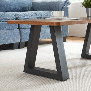 Tischgestell 2er Set Greiling Schwarz [en.casa]