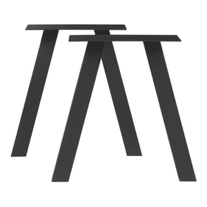 Tischgestell 2er Set Heustreu Schwarz [en.casa]