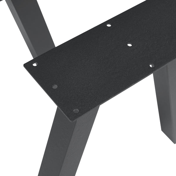 Tischgestell 2er Set Heustreu Schwarz [en.casa]