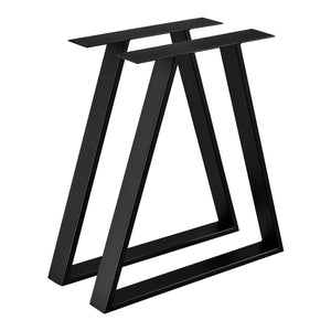 Tischgestell Lyngby 2er-Set Stahl 72x55cm Schwarz [en.casa]