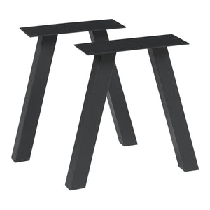 Tischgestell 2er Set Mariager 42x40cm Schwarz [en.casa] - premiumXL