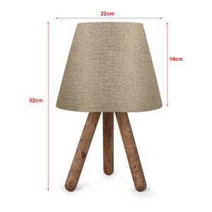 Tischleuchte Middlesbrough Holz 1xE27 in versch. Farben [lux.pro]