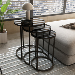 Satztisch Kyyjärvi im 3er Set versch. Farben [en.casa]