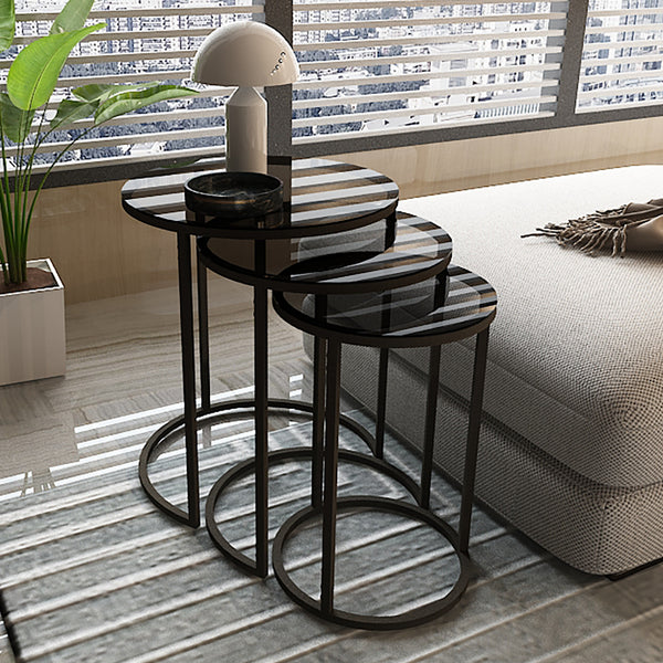 Satztisch Kyyjärvi im 3er Set versch. Farben [en.casa]