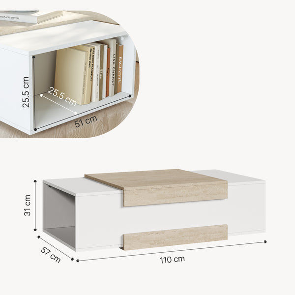 Couchtisch Eljak 110x57x31 cm [en.casa]