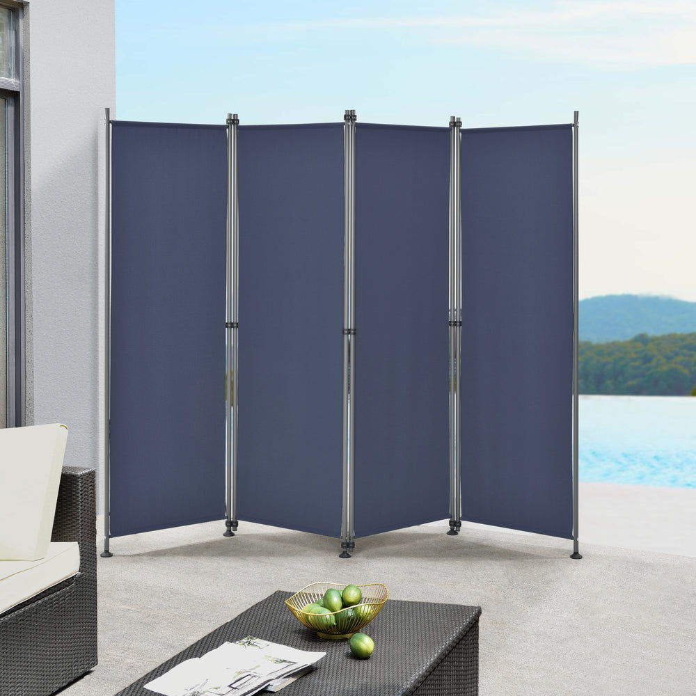 Trennwand Modica Outdoor 170x215 cm vierteilig in versch. Farben pro.tec - premiumXL