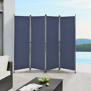 Trennwand Modica Outdoor 170x215 cm vierteilig in versch. Farben pro.tec - premiumXL