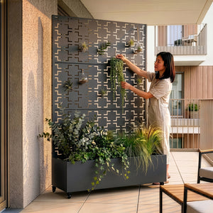 Trennwand Aaskis mit Blumenkasten [casa.pro]