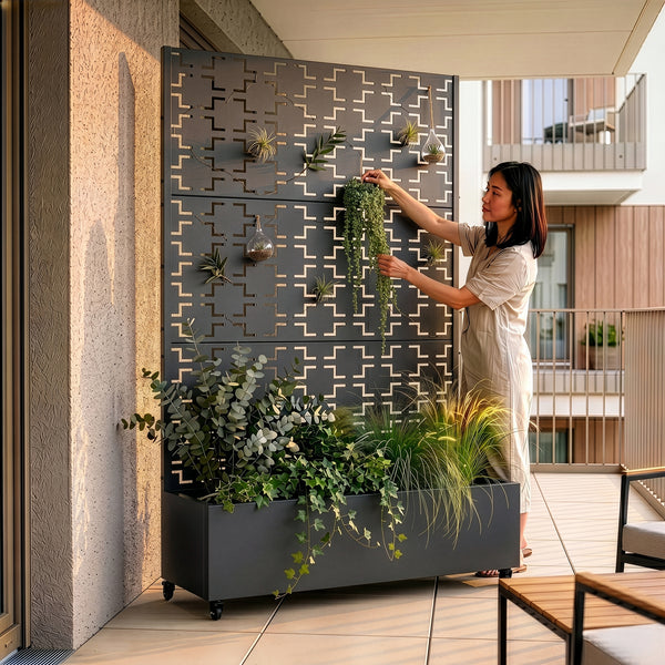 Trennwand Aaskis mit Blumenkasten [casa.pro]
