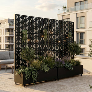 Trennwand Aaskis mit Blumenkasten [casa.pro]