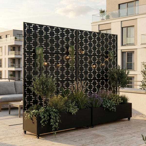 Trennwand Aaskis mit Blumenkasten [casa.pro]