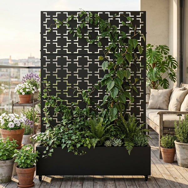 Trennwand Aaskis mit Blumenkasten [casa.pro]