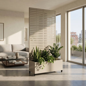 Trennwand Nodepp mit Blumenkasten Stahl [casa.pro]