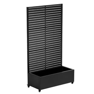 Trennwand Nodepp mit Blumenkasten Stahl [casa.pro]