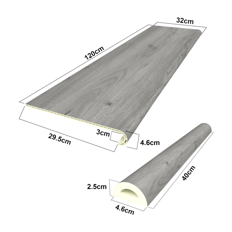 Maßskizze Treppenverkleidung Set Bunschoten [neu.holz]