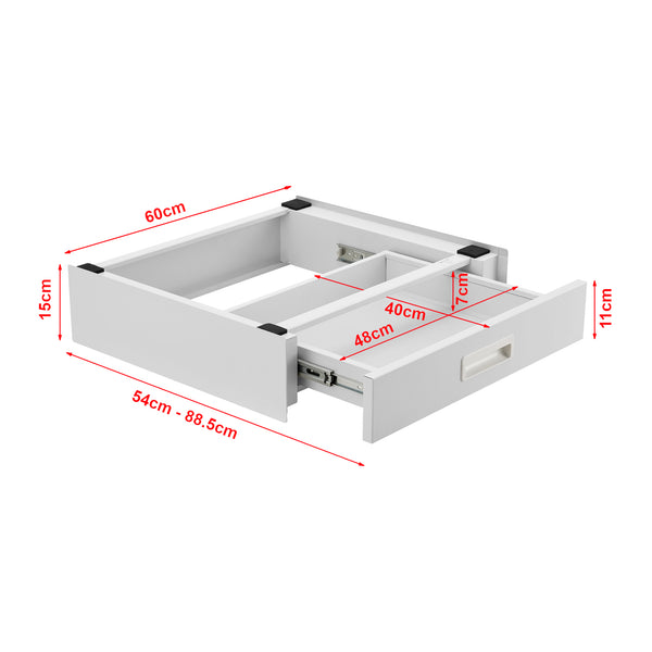 Verbindungsrahmen Buxton für Waschmaschine/Trockner [en.casa]