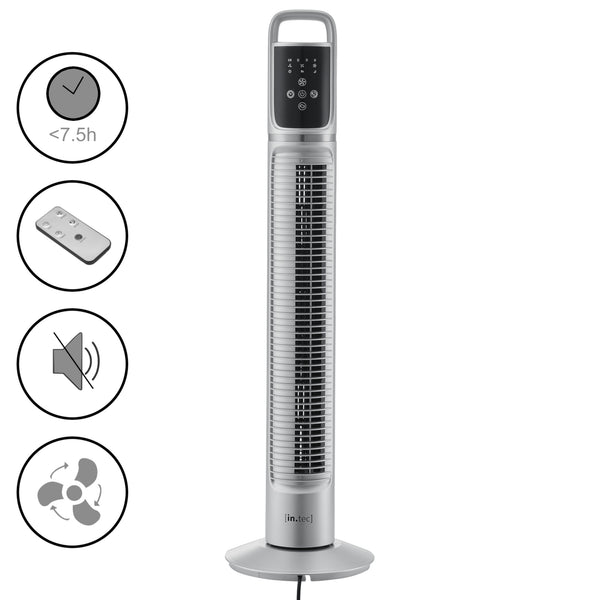 Standventillator Towervent 40W 3 Betriebsmodi Schwarz in.tec